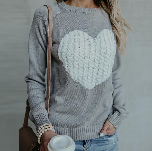 Women's Sweaters Love Fashion Pullover - Polendo Design