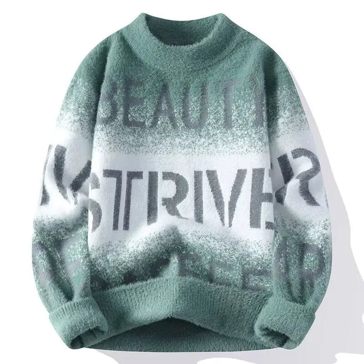 Men's Sweater Casual Pullover O-Neck - Polendo Design