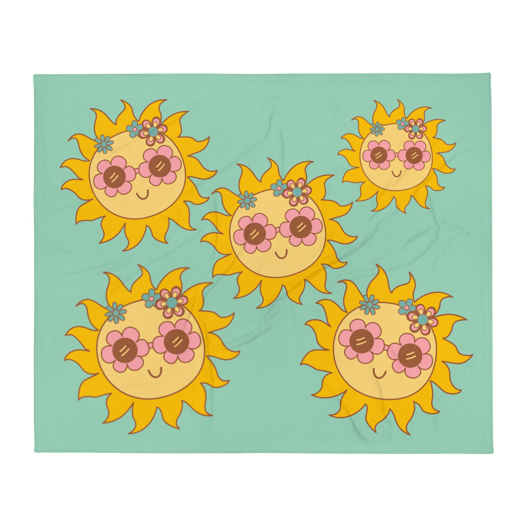 Stylish Sunburst Throw Blanket - Polendo Design