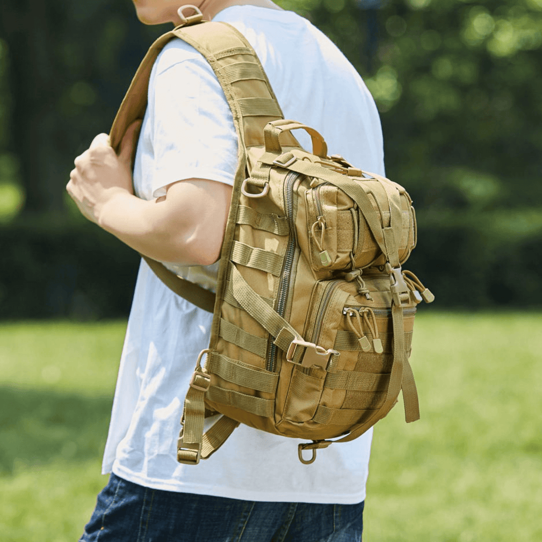 Tactical 15L Sling Backpack with Molle System - Polendo Design