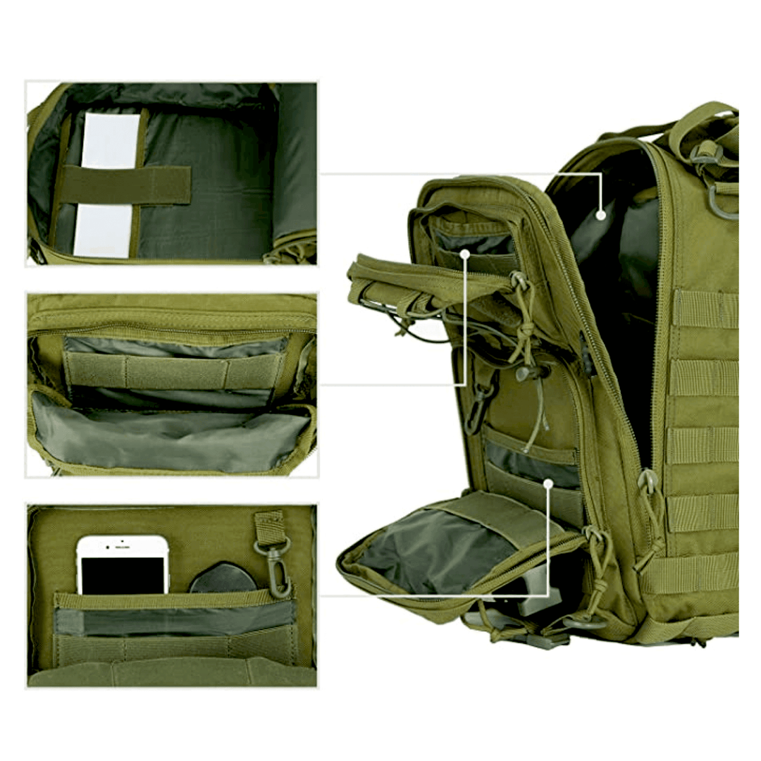 Tactical 15L Sling Backpack with Molle System - Polendo Design