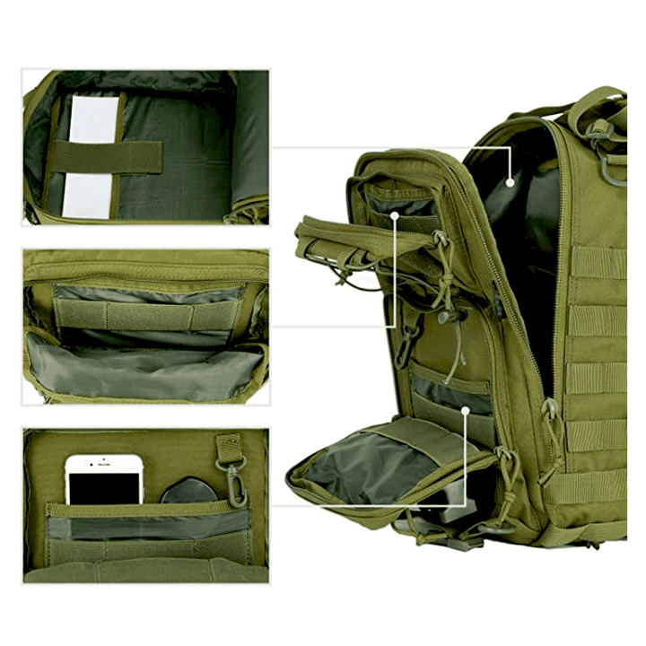 Tactical 15L Sling Backpack with Molle System - Polendo Design