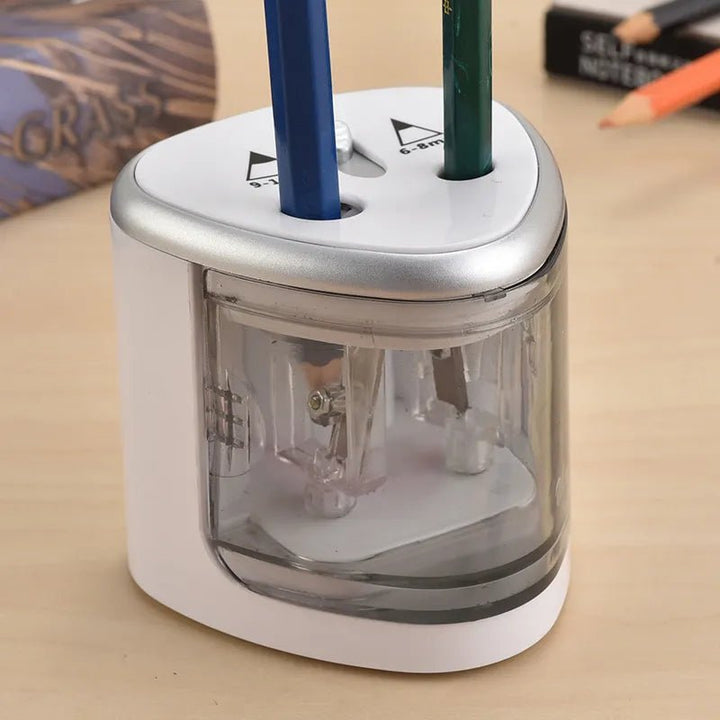 Tenwin Two-Hole Electric Automatic Pencil Sharpener - Polendo Design tenwin two-hole electric automatic pencil sharpener