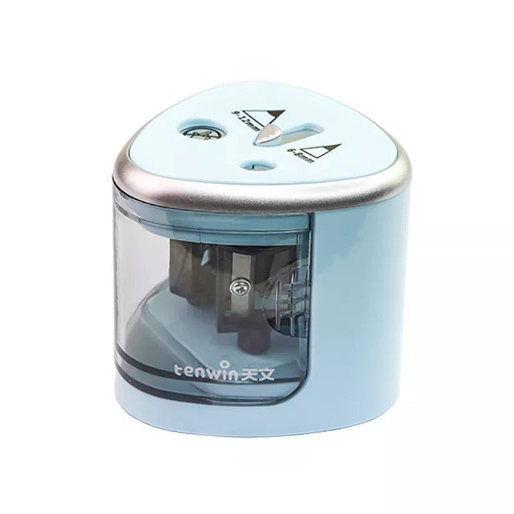 Tenwin Two-Hole Electric Automatic Pencil Sharpener - Polendo Design tenwin two-hole electric automatic pencil sharpener