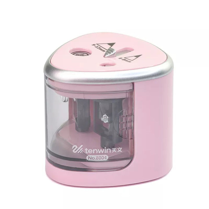 Tenwin Two-Hole Electric Automatic Pencil Sharpener - Polendo Design tenwin two-hole electric automatic pencil sharpener