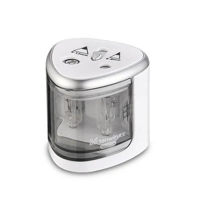 Tenwin Two-Hole Electric Automatic Pencil Sharpener - Polendo Design tenwin two-hole electric automatic pencil sharpener