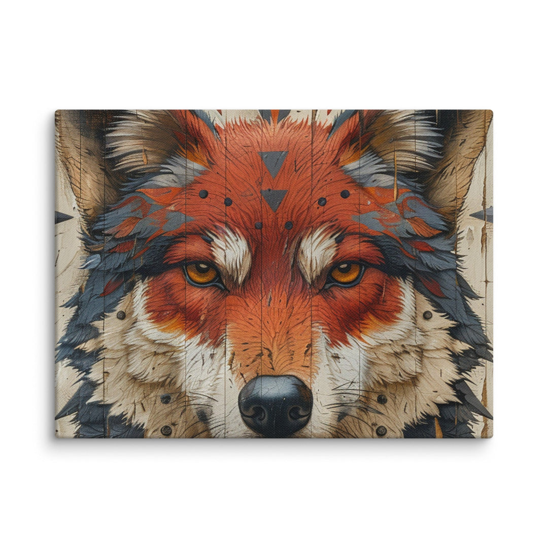 The Architect of Cunning Fox Canvas Wall Art - Polendo Design fox canvas wall art