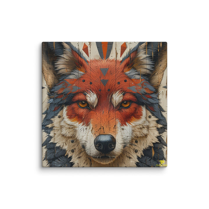 The Architect of Cunning Fox Canvas Wall Art - Polendo Design fox canvas wall art