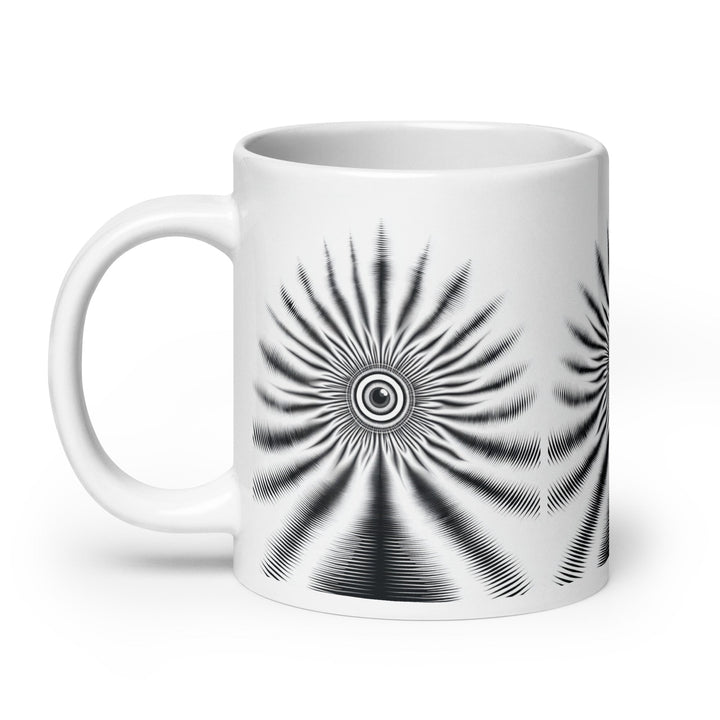 The Watchful Center White glossy mug - Polendo Design