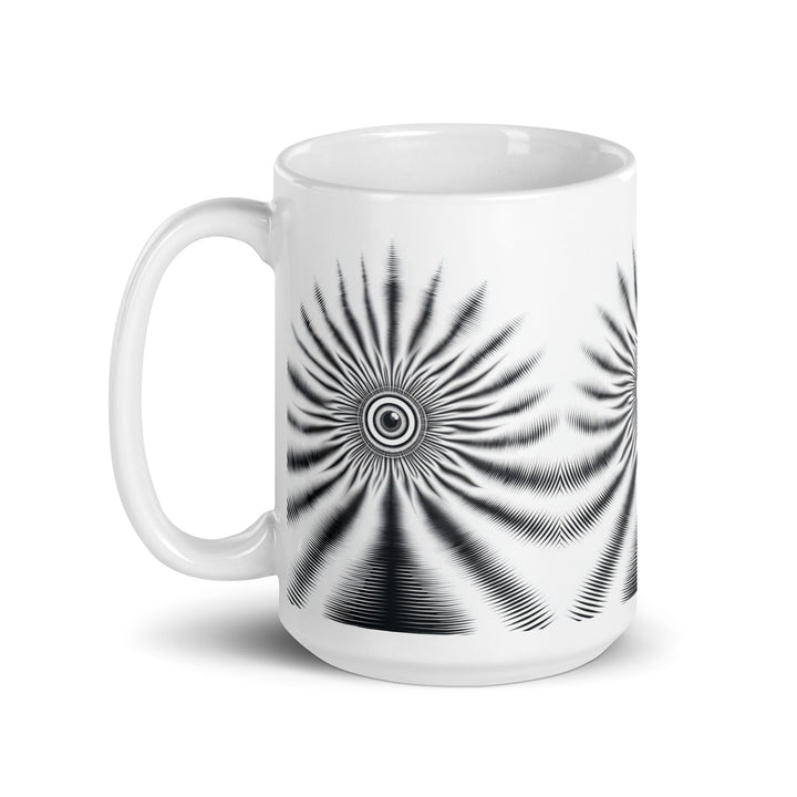 The Watchful Center White glossy mug - Polendo Design