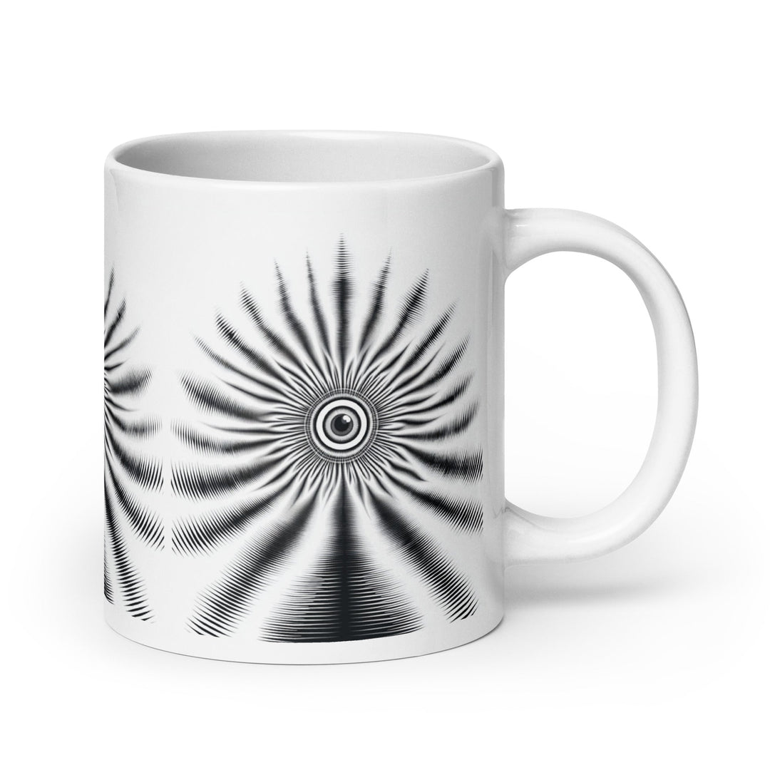 The Watchful Center White glossy mug - Polendo Design