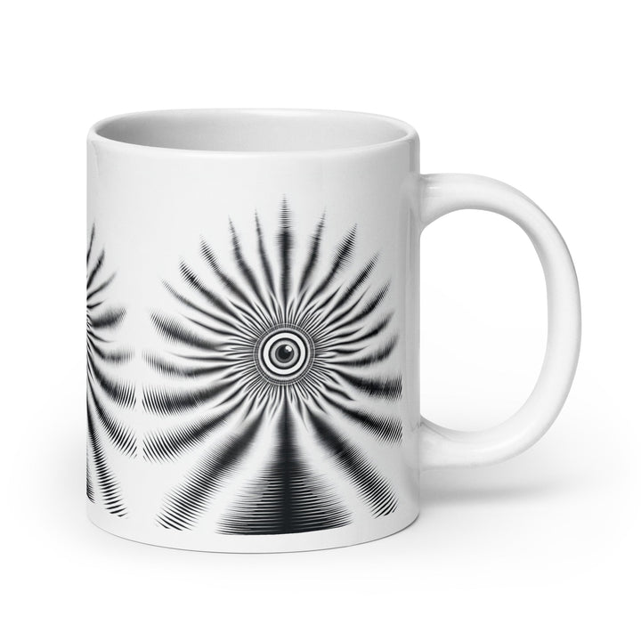The Watchful Center White glossy mug - Polendo Design