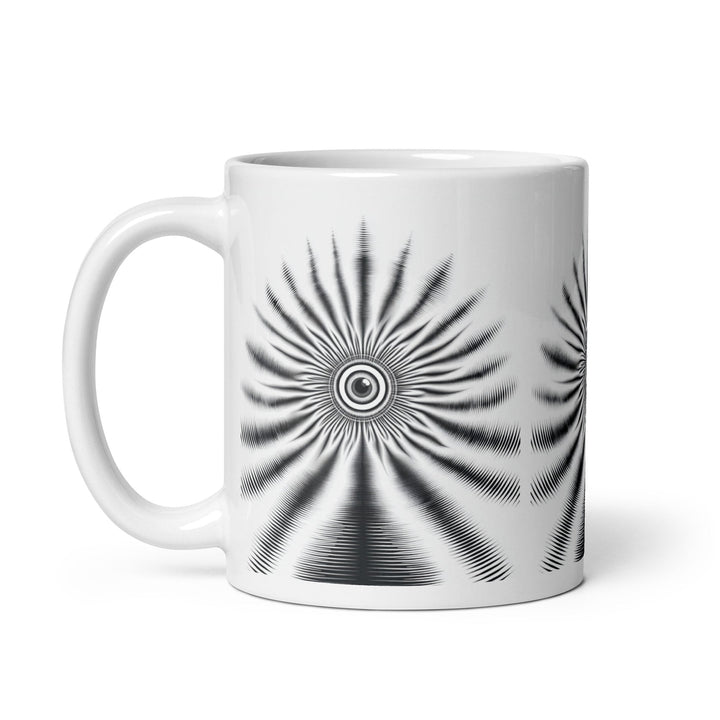 The Watchful Center White glossy mug - Polendo Design