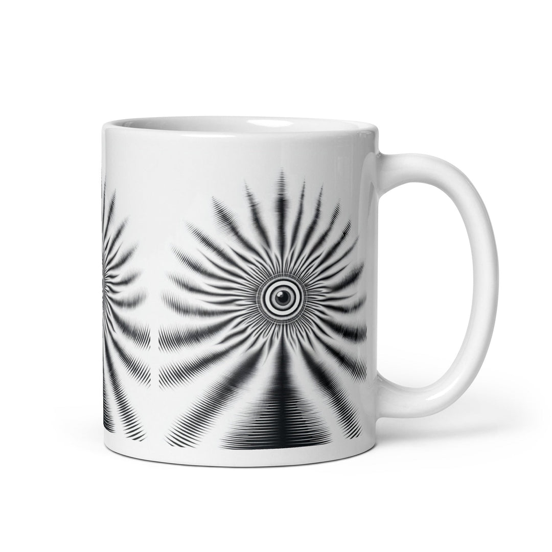 The Watchful Center White glossy mug - Polendo Design