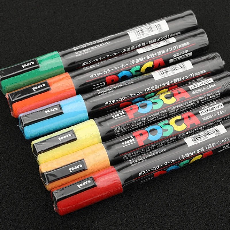 UNI POSCA PC-5M Medium Tip Paint Marker (Water-Based) - Polendo Design