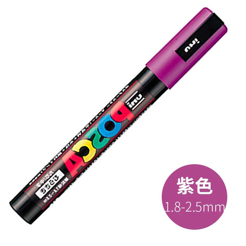 UNI POSCA PC-5M Medium Tip Paint Marker (Water-Based) - Polendo Design