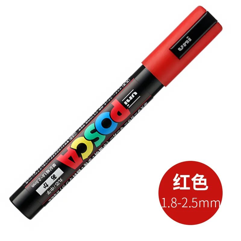 UNI POSCA PC-5M Medium Tip Paint Marker (Water-Based) - Polendo Design