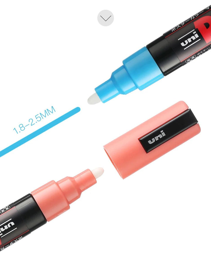 UNI POSCA PC-5M Medium Tip Paint Marker (Water-Based) - Polendo Design