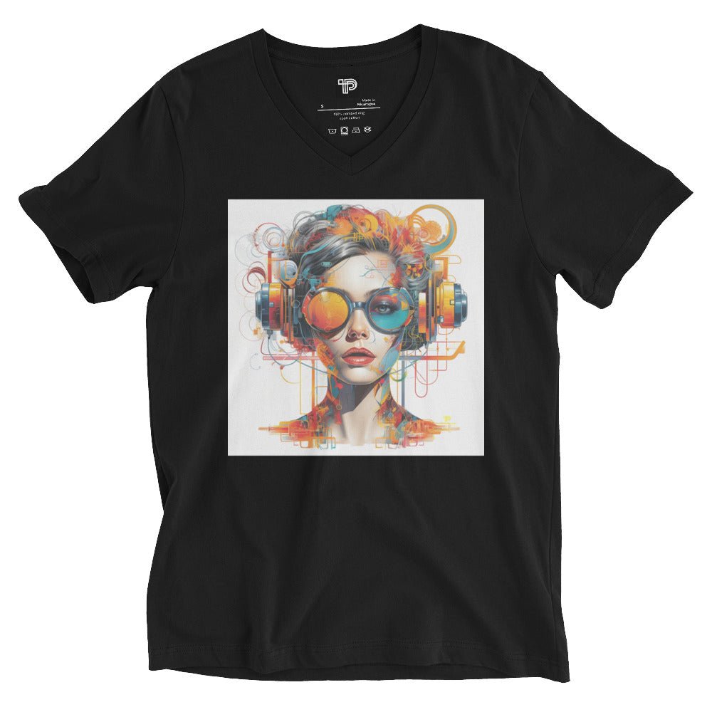 Unisex Short Sleeve V - Neck T-Shirt - Polendo Design