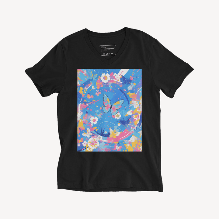 Unisex Short Sleeve V - Neck T-Shirt - Polendo Design