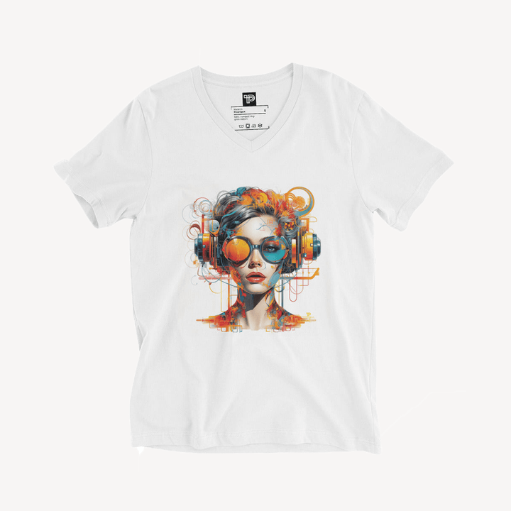 Unisex Short Sleeve V - Neck T-Shirt - Polendo Design