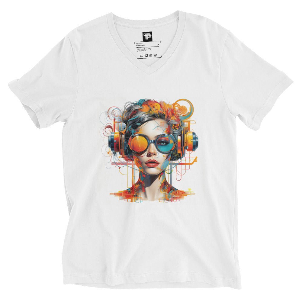 Unisex Short Sleeve V - Neck T-Shirt - Polendo Design