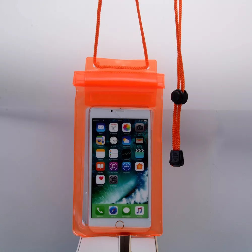 Universal Waterproof Phone Case with Lanyard – Fits iPhone, Samsung & Xiaomi (3.5–6") - Polendo Design