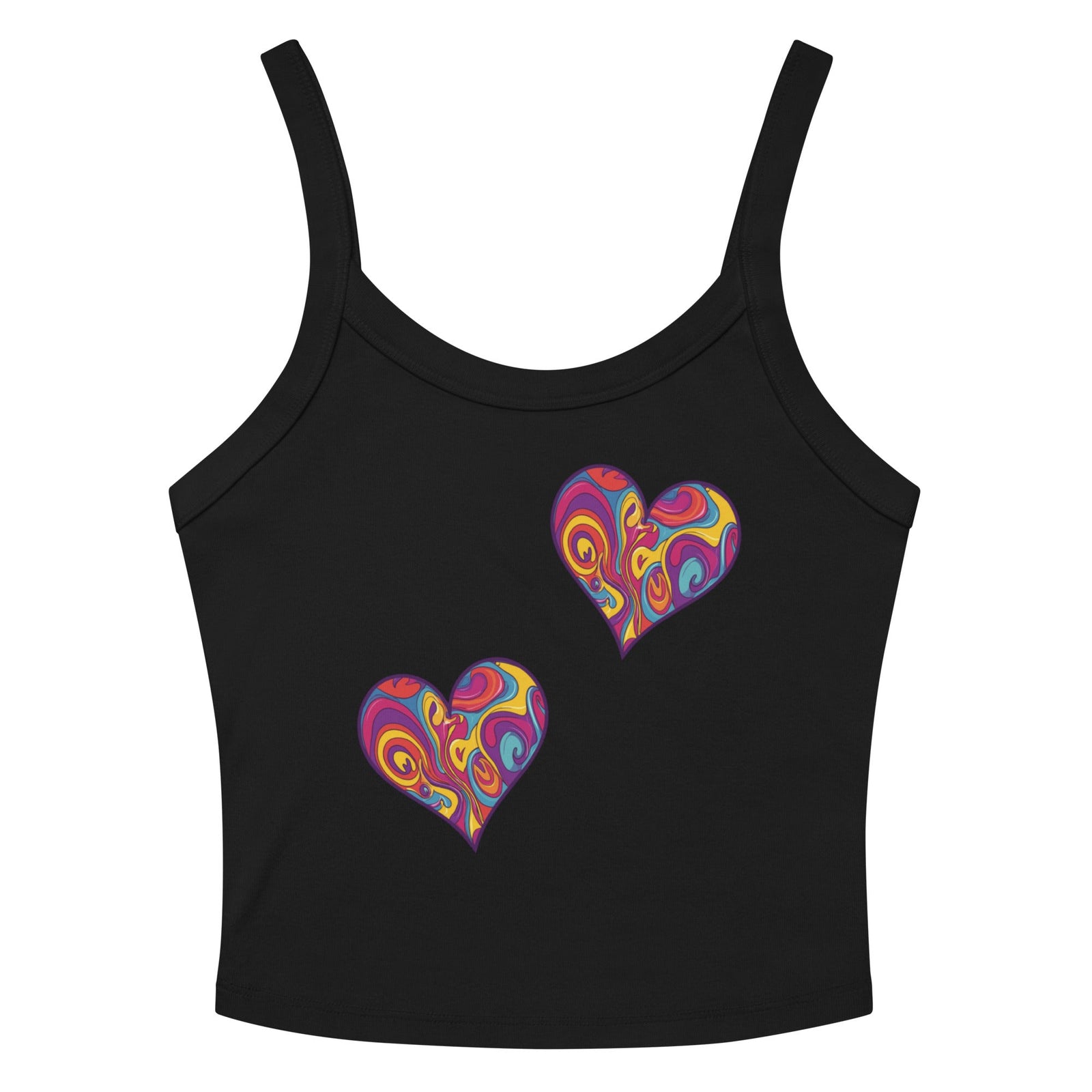 " Vibrant Love" Women’s micro - rib tank top - Polendo Design