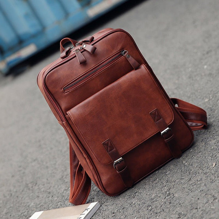 Vintage Leather Backpack for Men - Polendo Design