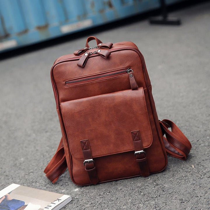 Vintage Leather Backpack for Men - Polendo Design