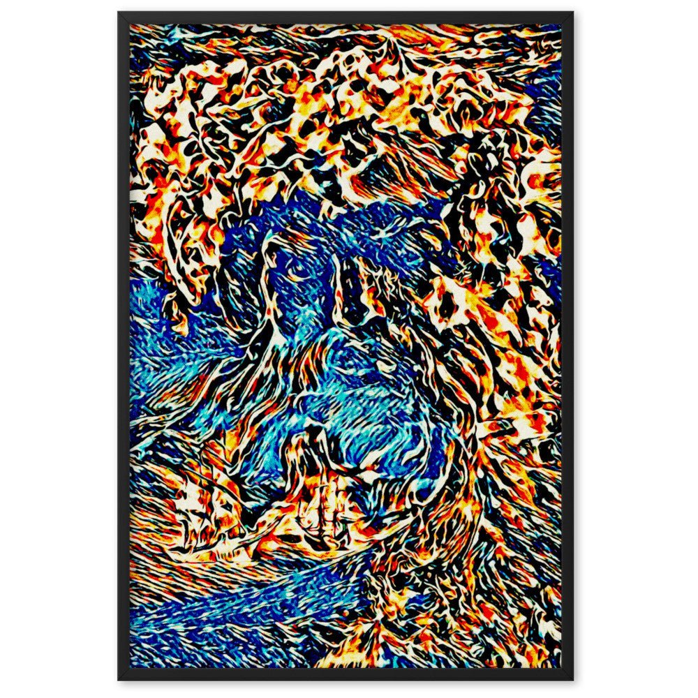 WHEN POSEIDON ASKED THE WAVES TO DANCE Superior Framed Poster - Polendo Design