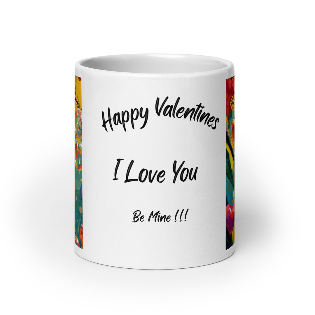 "Wild About You Monkey" White glossy mug - Polendo Design