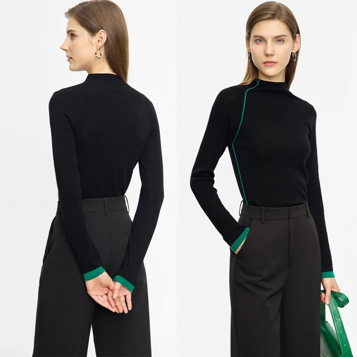 Women Sweaters Simple Long Sleeve Pullovers - Polendo Design