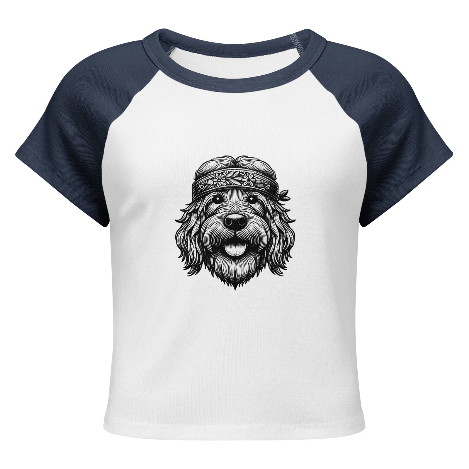 Women’s micro rib raglan baby tee - Polendo Design