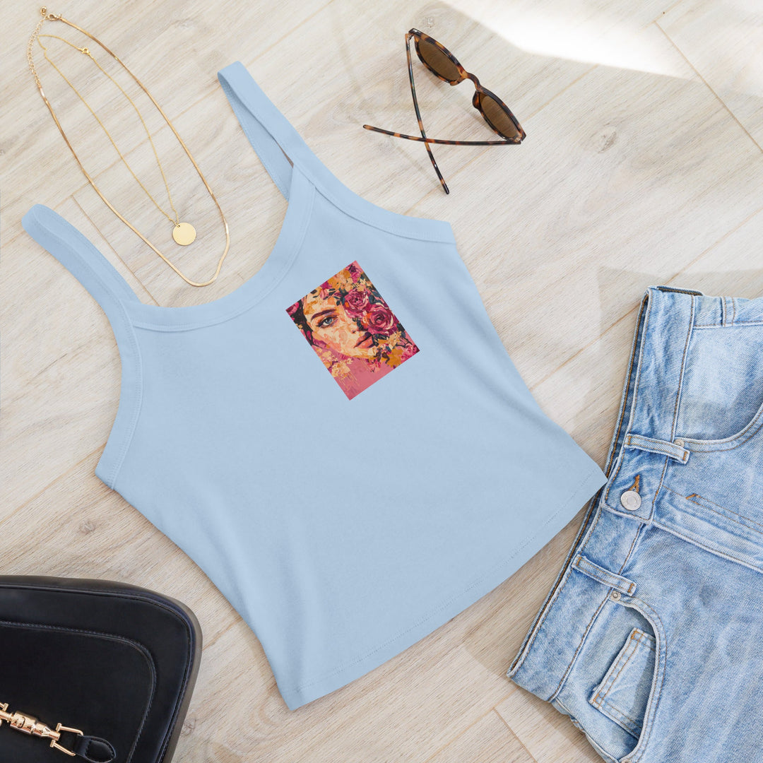 Women’s micro - rib tank top - Polendo Design