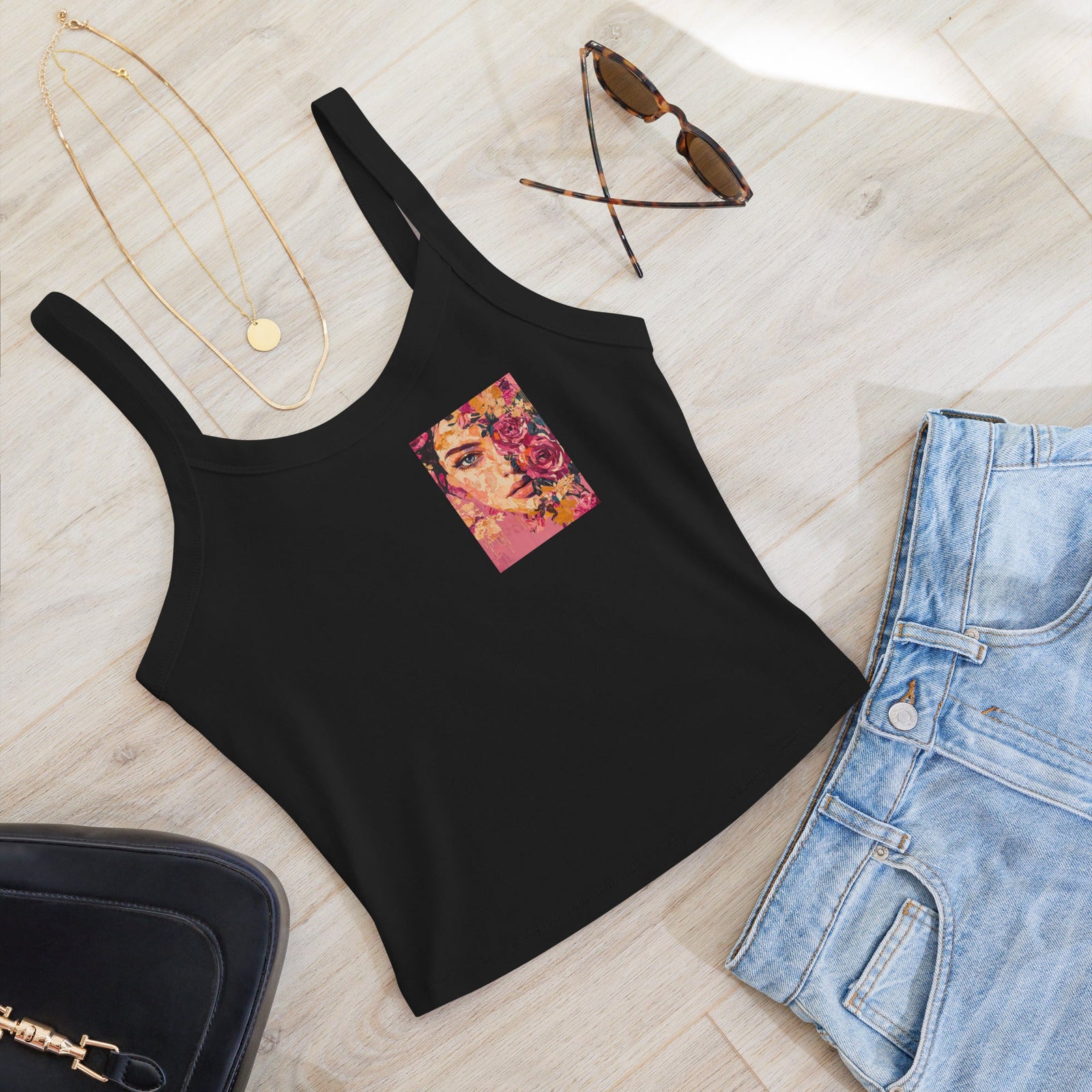 Women’s micro - rib tank top - Polendo Design