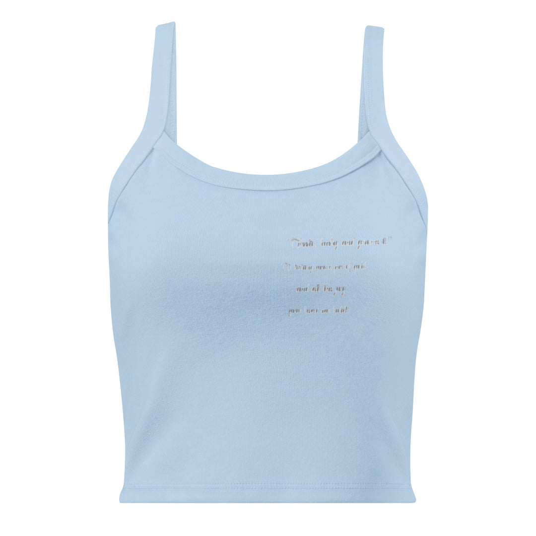 Women’s micro - rib tank top - Polendo Design