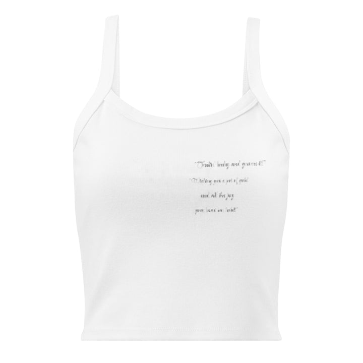 Women’s micro - rib tank top - Polendo Design