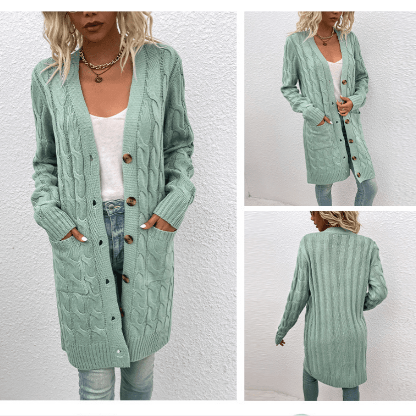 Women's Sweater Winter Cardigan - Polendo Design