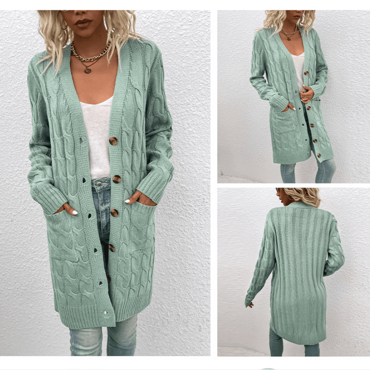 Women's Sweater Winter Cardigan - Polendo Design